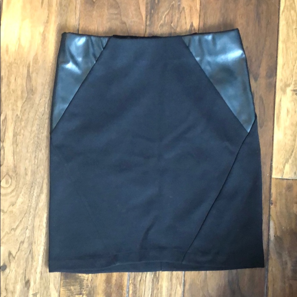 BNWT leather panel skirt